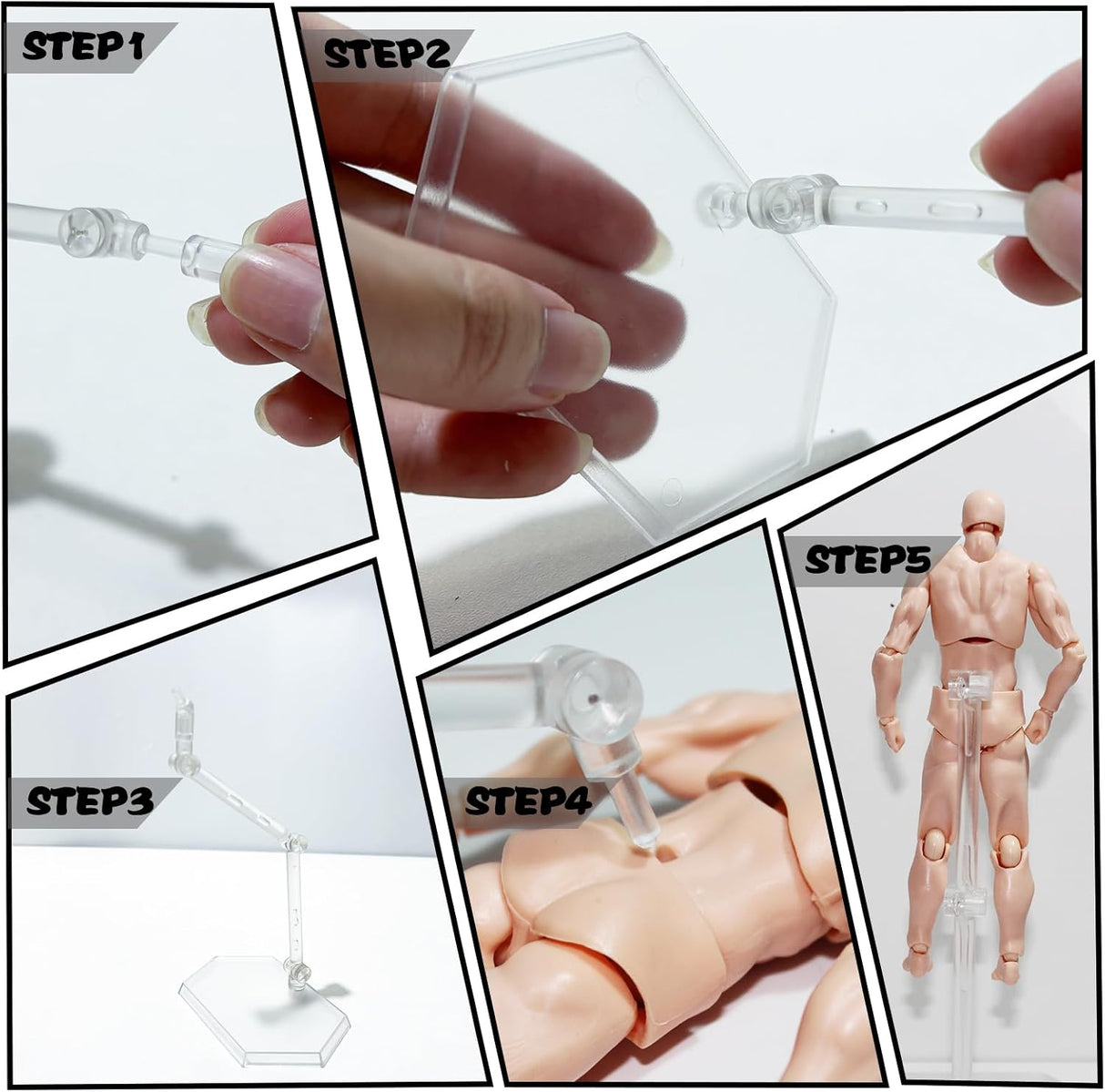 Maniquí AXITWXIT para Dibujo, Set Hombre y Mujer, Artistas