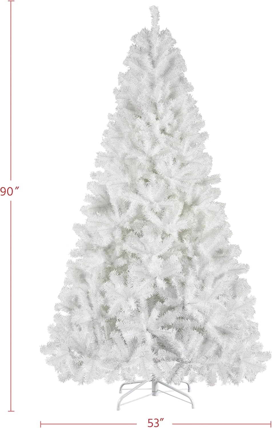 Árbol de Navidad Artificial de 7.5ft con Soporte Plegable
