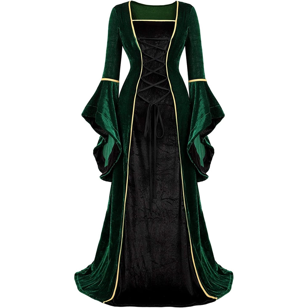 Disfraces de Vestido renacentista talla 3XL color negro