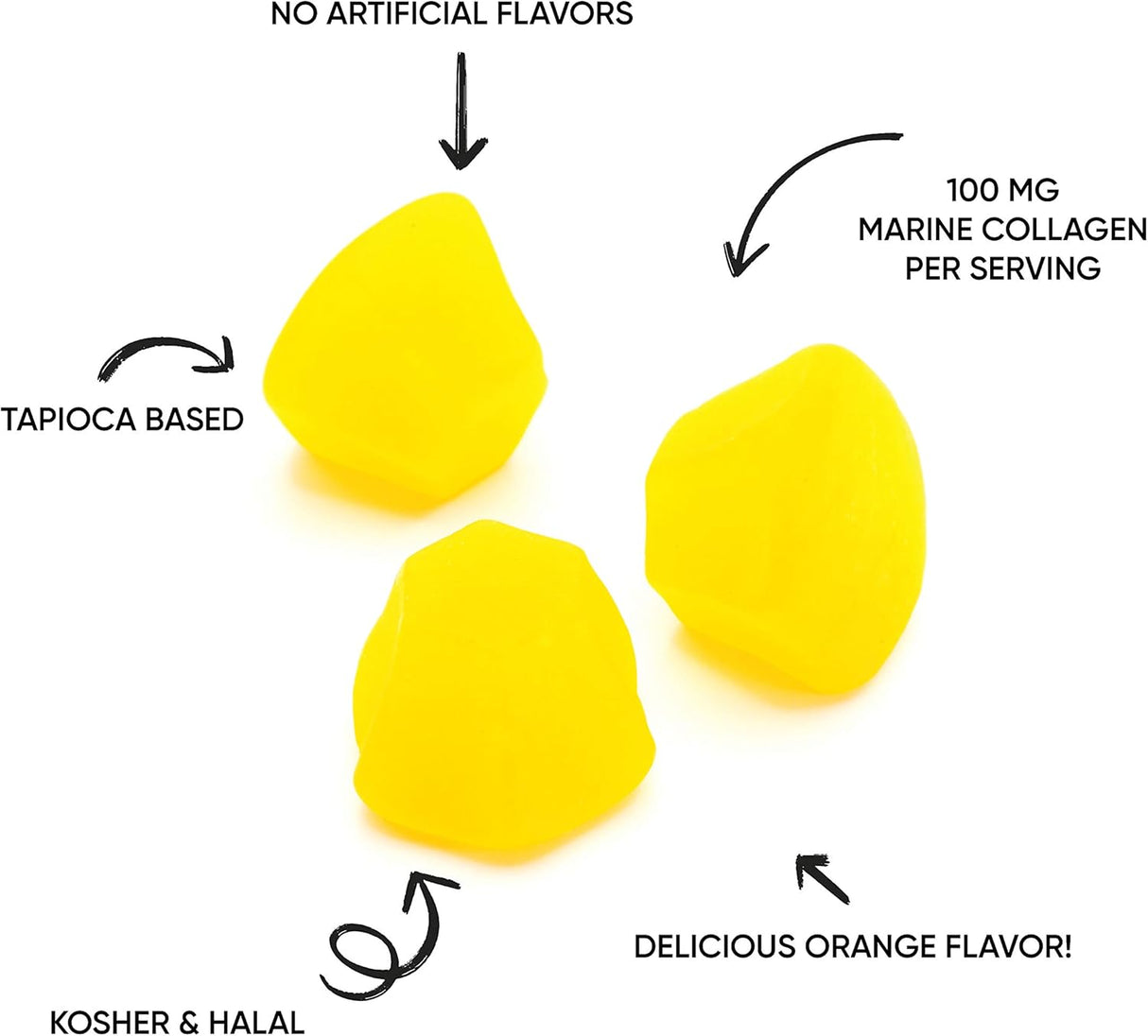 Suplemento Gomitas de colágeno vitaminas para el cabello