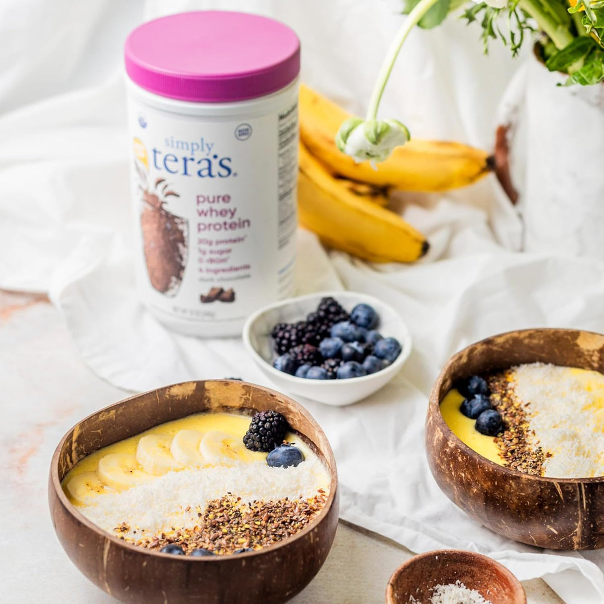 Proteína en polvo Simply Tera, Whey Clean, 24 oz, Sin GMO