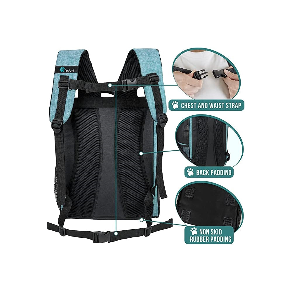 Mochila de lujo para mascotas para gatos marco reforzado