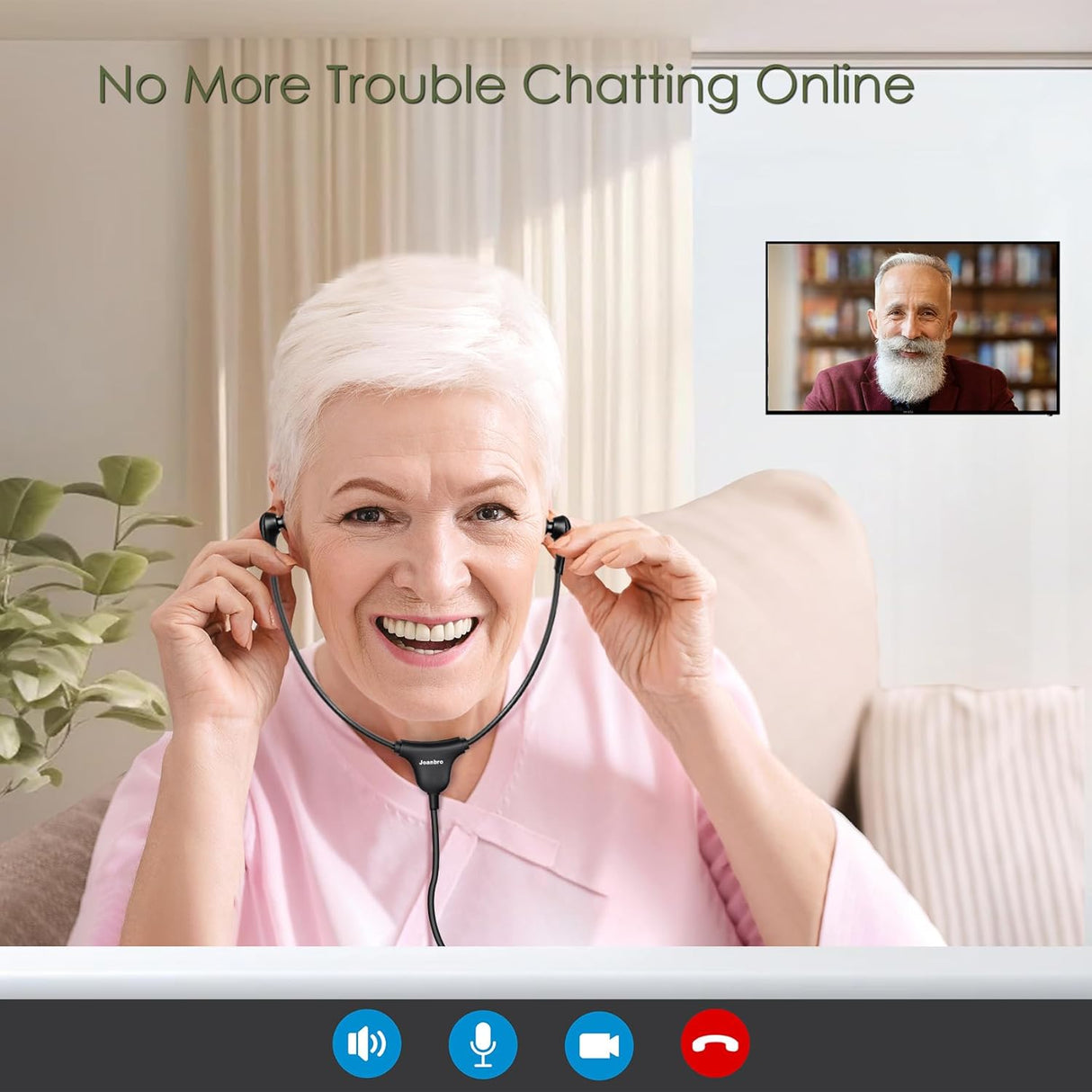 Amplificador de Sonido Personal para Mayores, 50dB, Control de Volumen