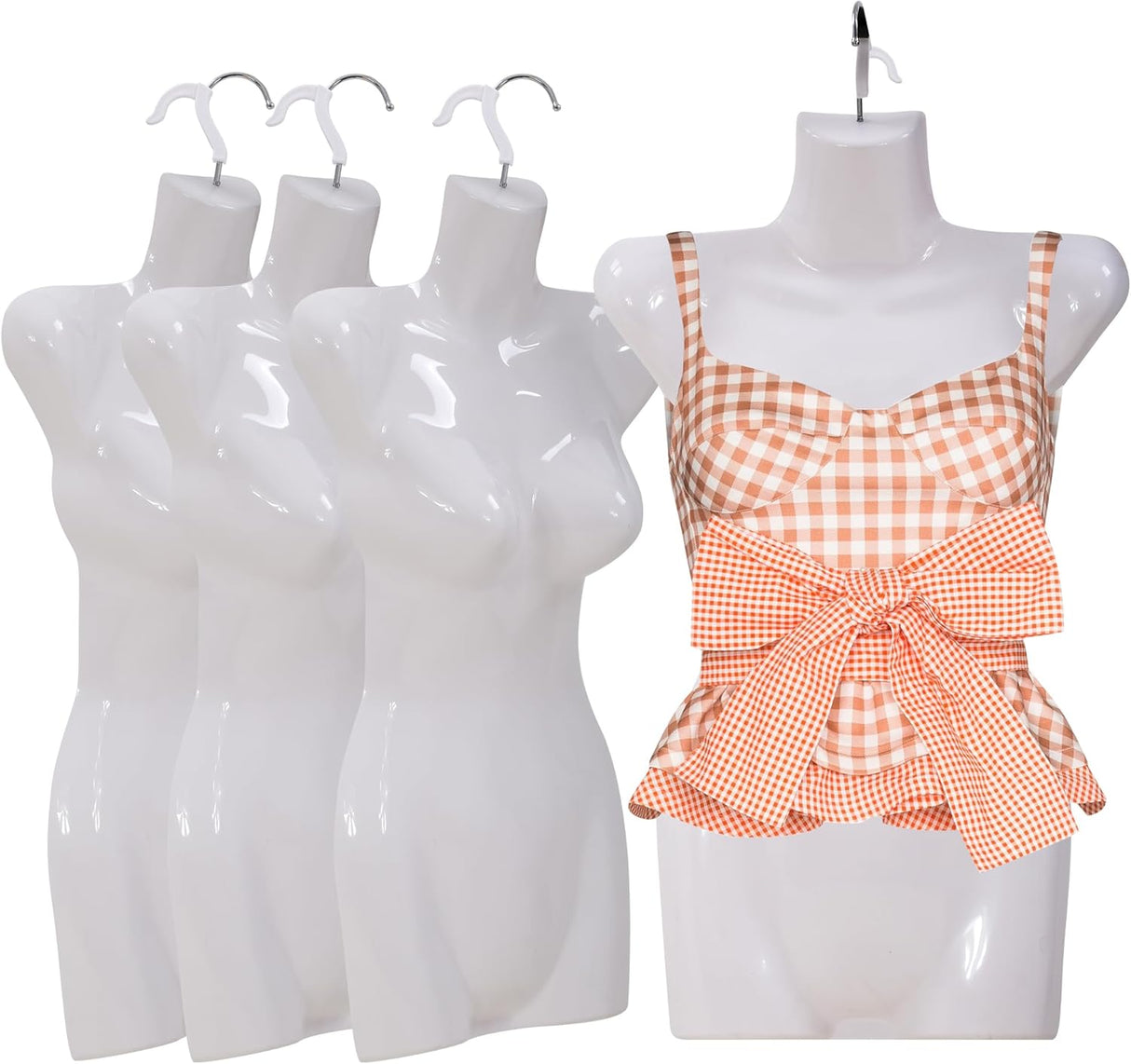 Maniquí Torso 4PCS, para exhibición, 27 pulgadas, con gancho.