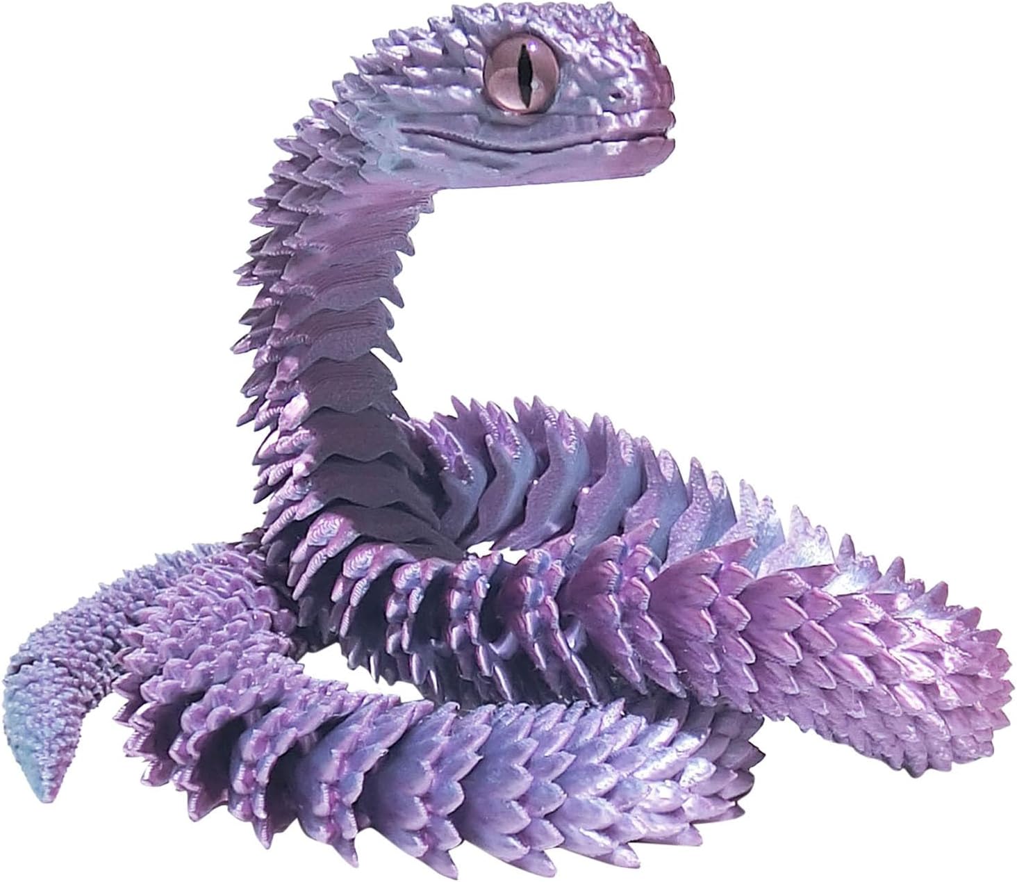 Juego De 2 Serpientes Flexibles Impresas En 3D De 45 Cm – Articulaciones Móviles, Juguete Anti-estrés Realista Para Oficina, Hogar Y Regalo