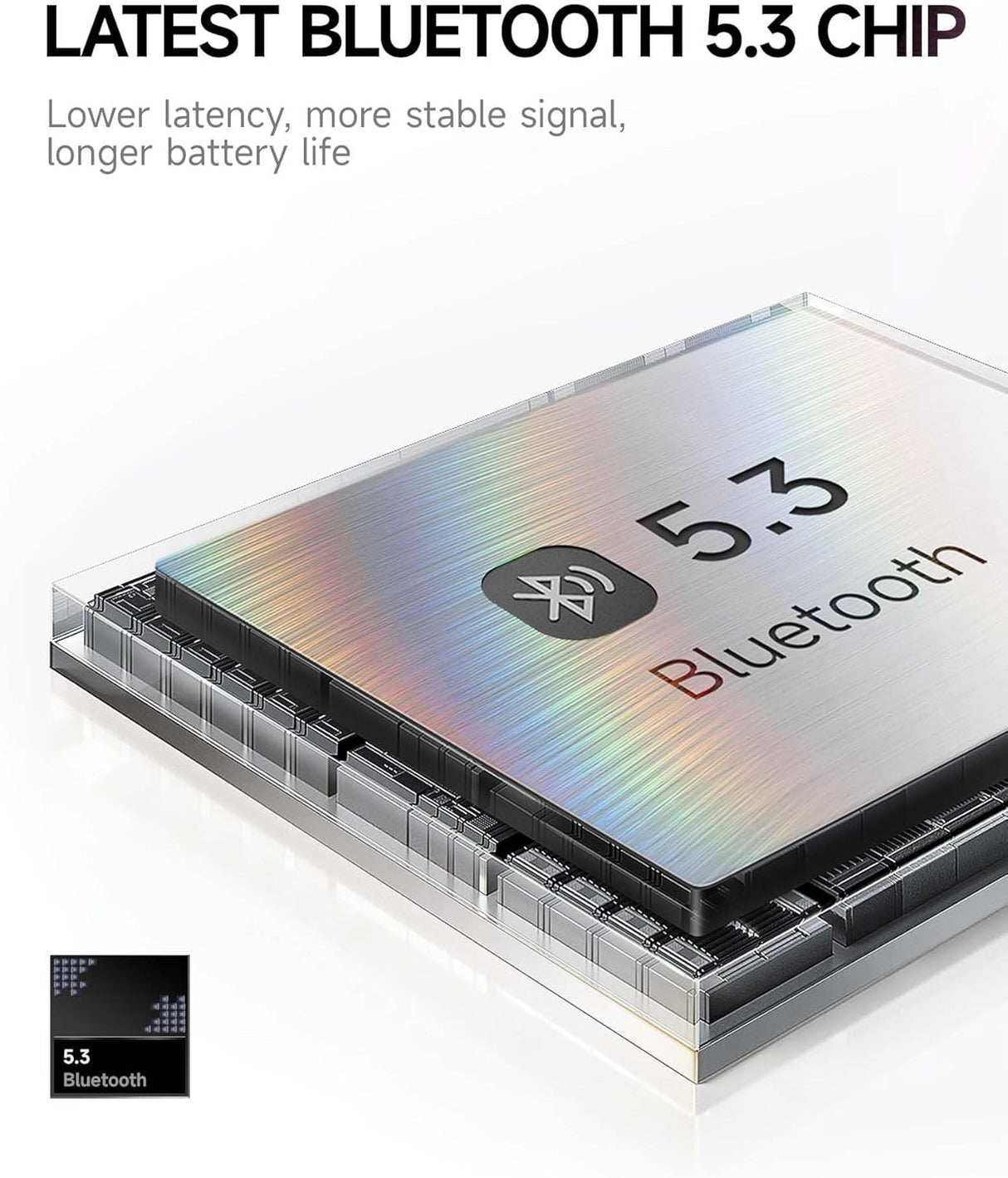 Auriculares Bluetooth Inalámbricos 120H, 3 Modos EQ, B8