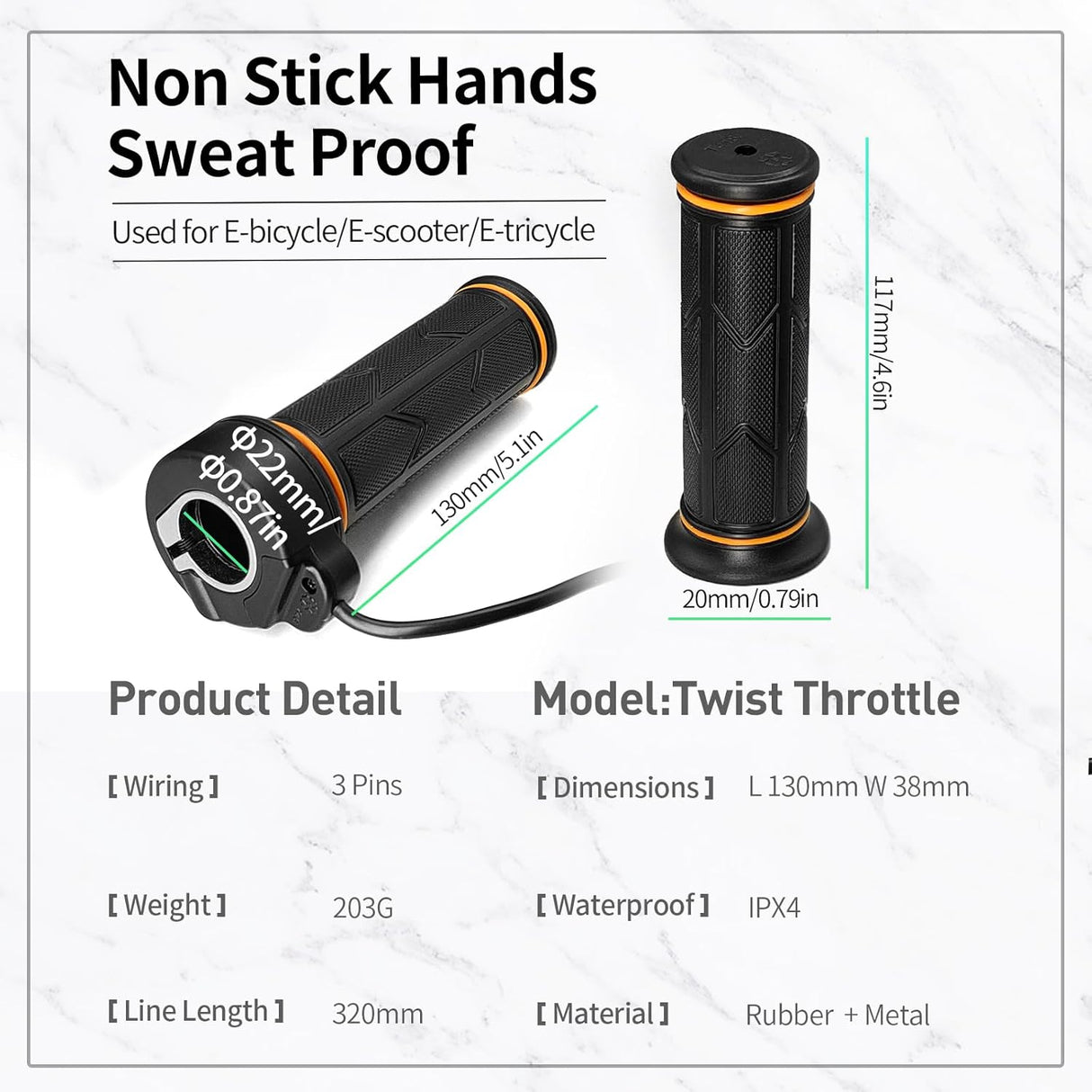 Acelerador MUSELK para Bicicleta Eléctrica BBS01 BBS02 BBSHD