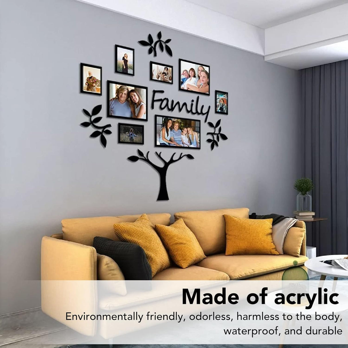 Decoración Pared Acrílica 3D IUIBMI, Espejo, 117x119cm