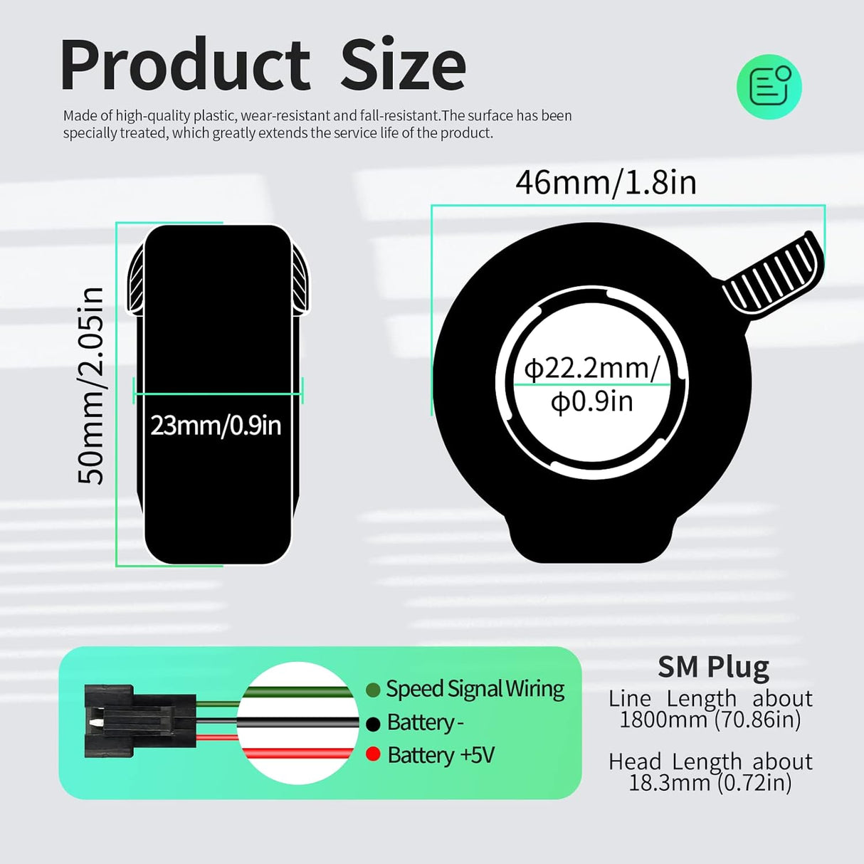 Kit de Conversión EBike 1000W, Controlador Brushless 30A, S866