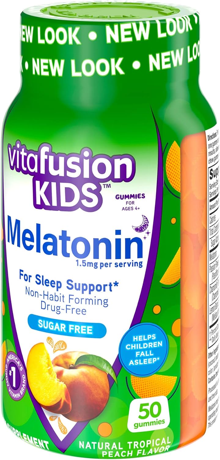 Vitafusion Vitaminas gomosas de melatonina para niños 50 und