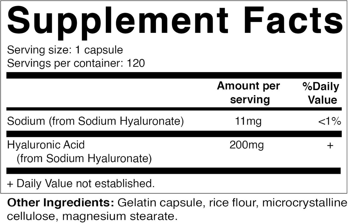 Vitamatic Suplementos de ácido hialurónico Apoya el tejido