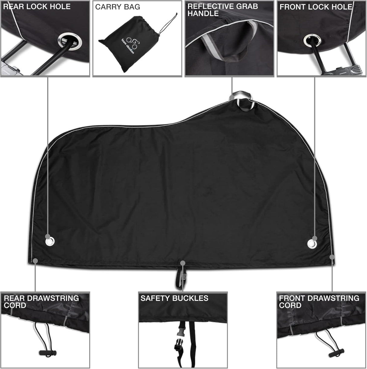 Funda Impermeable para Bicicletas, Alta Resistencia, 210D