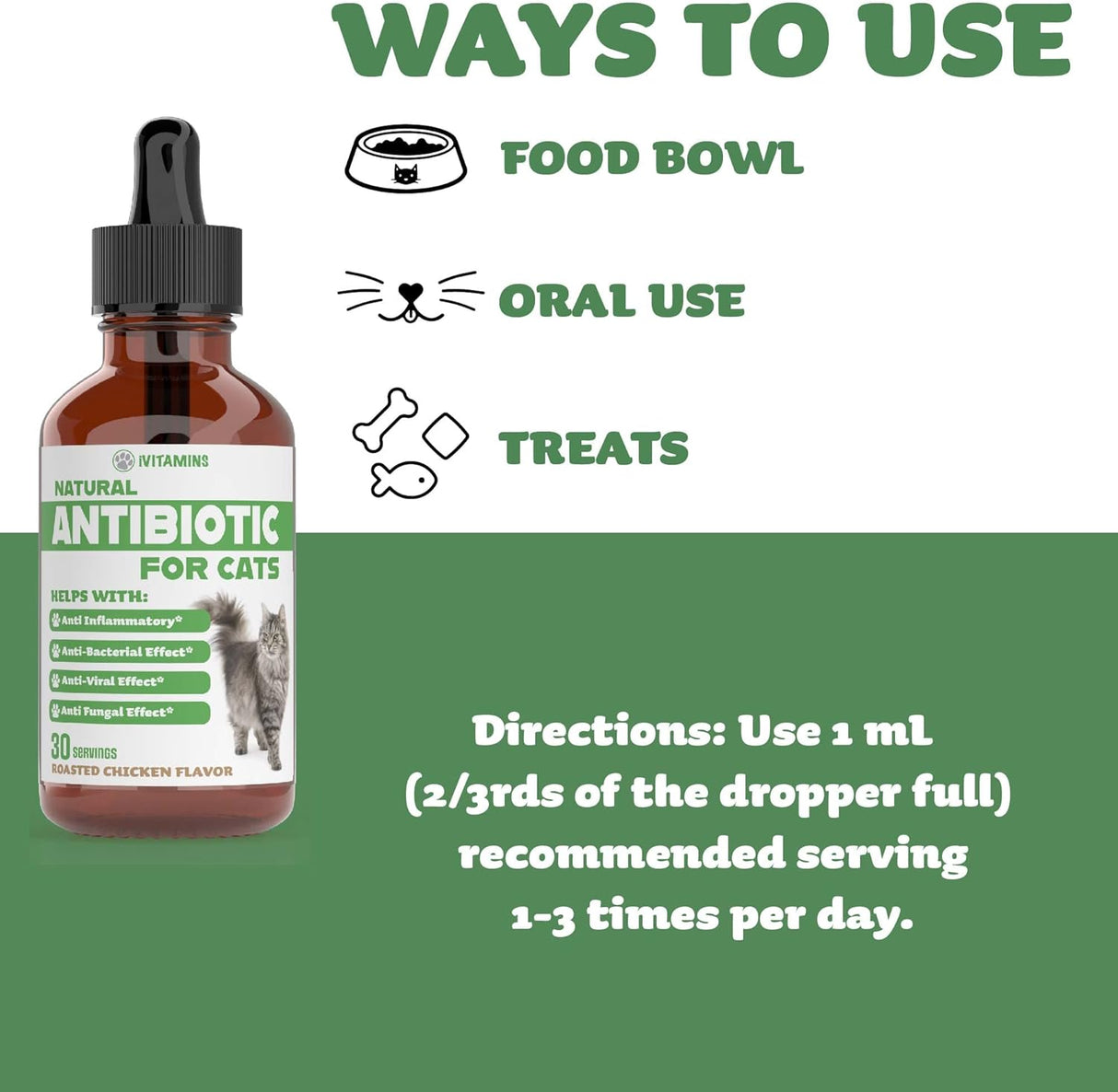 Suplementos para gatos, Antibióticos para gatos