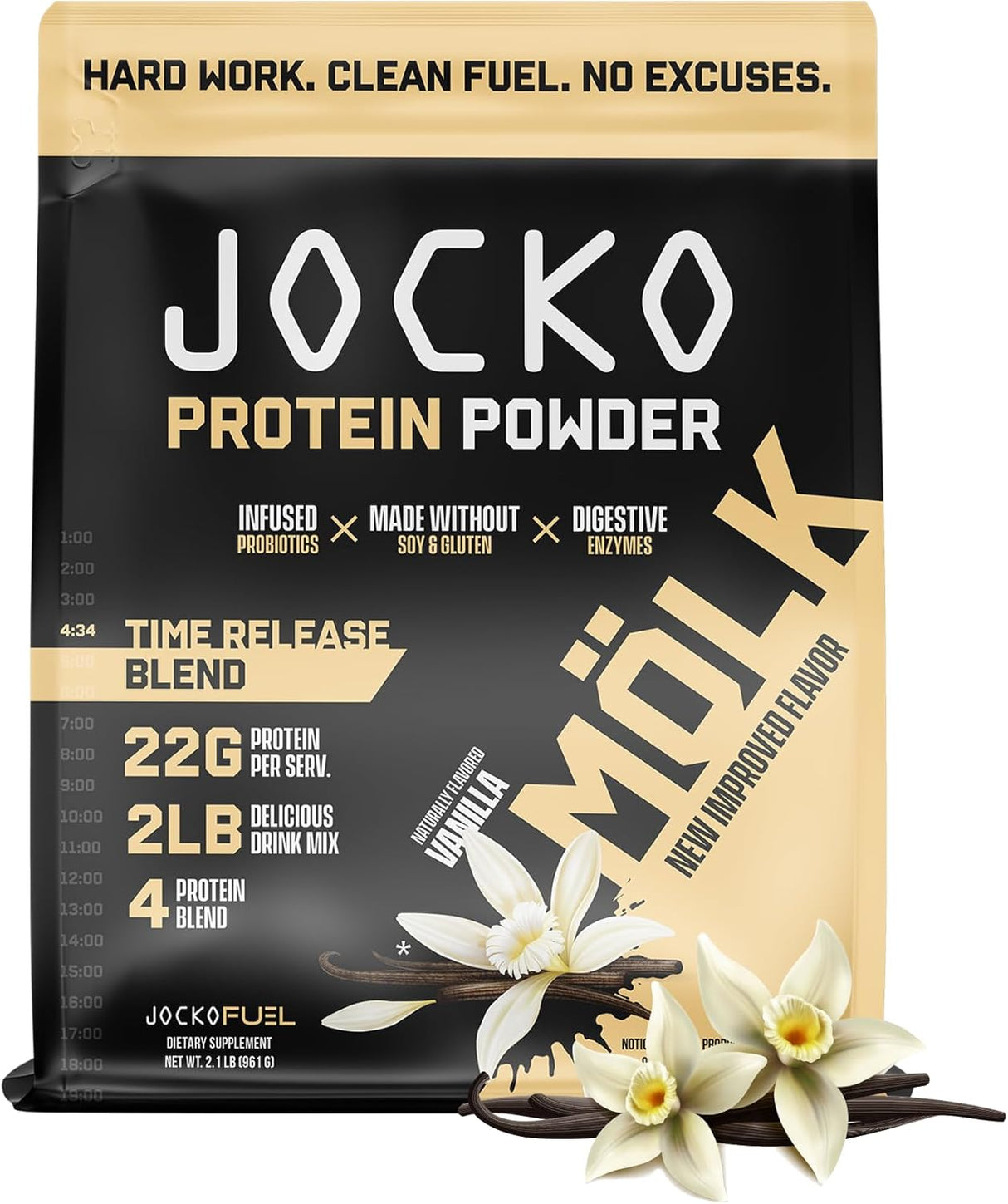 Proteína de suero en polvo probióticos Jocko Fuel