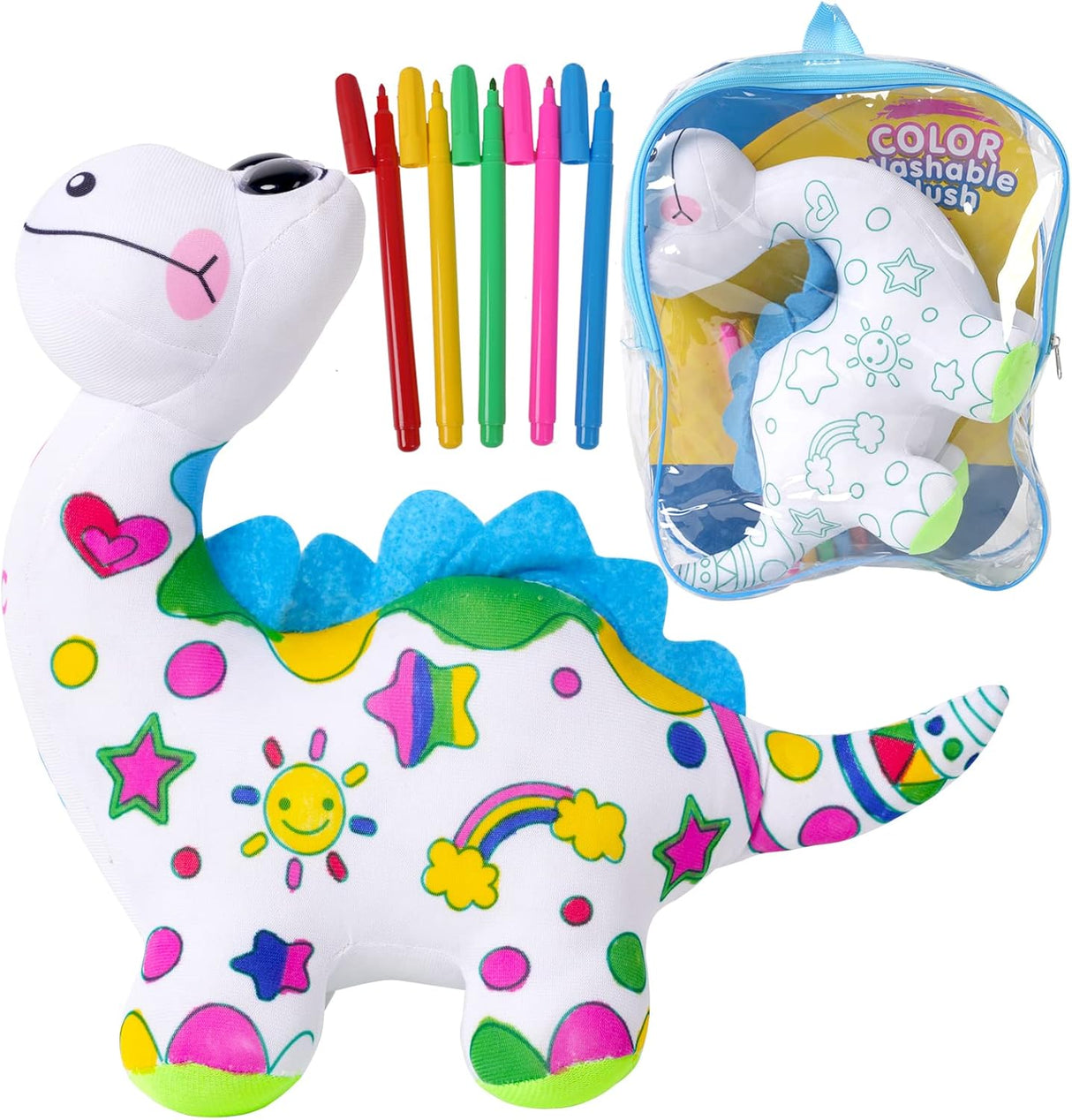 DRAWMYTOY Peluche para colorear, para niñas pequeñas