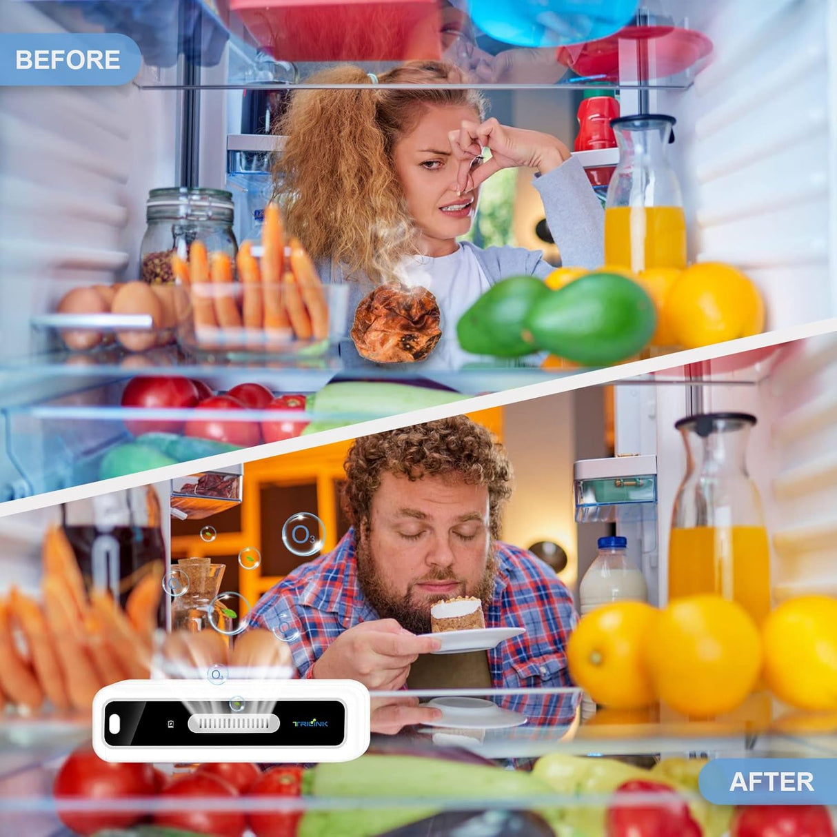 Desodorizador Mini USB, recargable, LED, más eficaz que bicarbonato