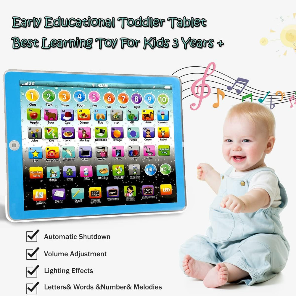 Tableta Educativa para Niños - Interactiva con Música y Números