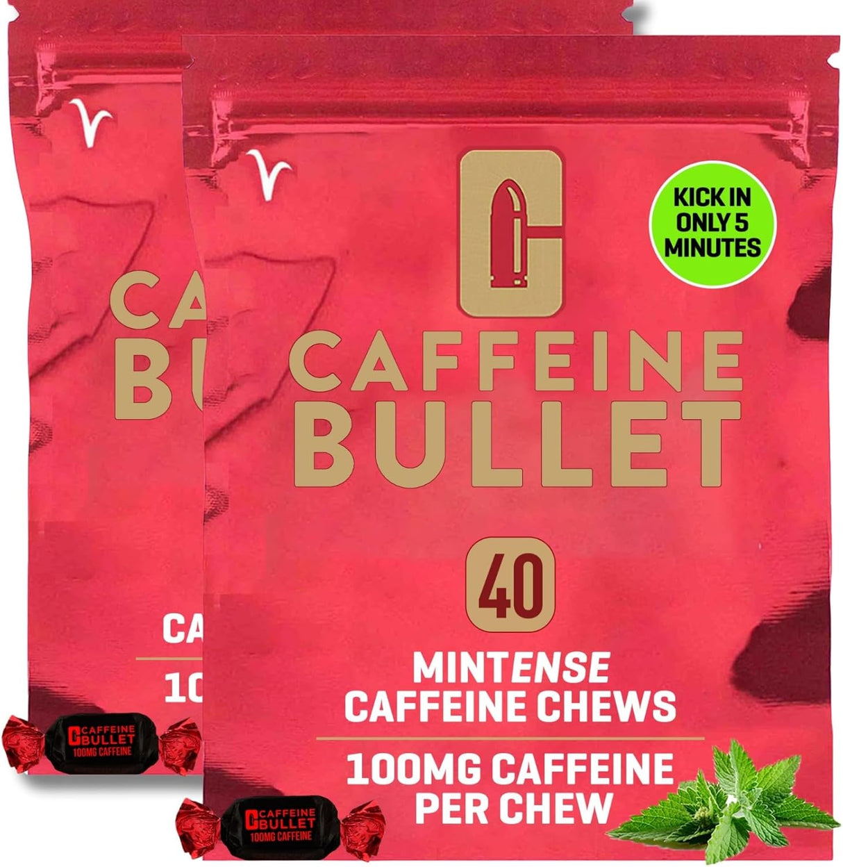 Caffeine Bullet Mint Energía Chews Sport Science 80u