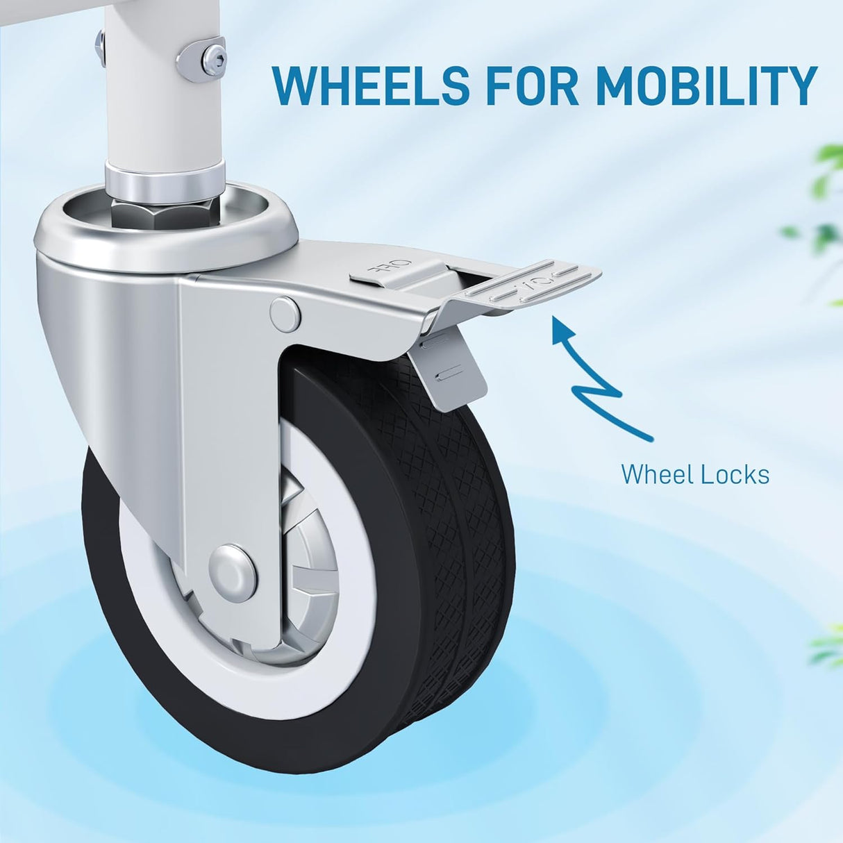 Silla de Ducha HOMCOM 4 en 1 con Ruedas y Respaldo