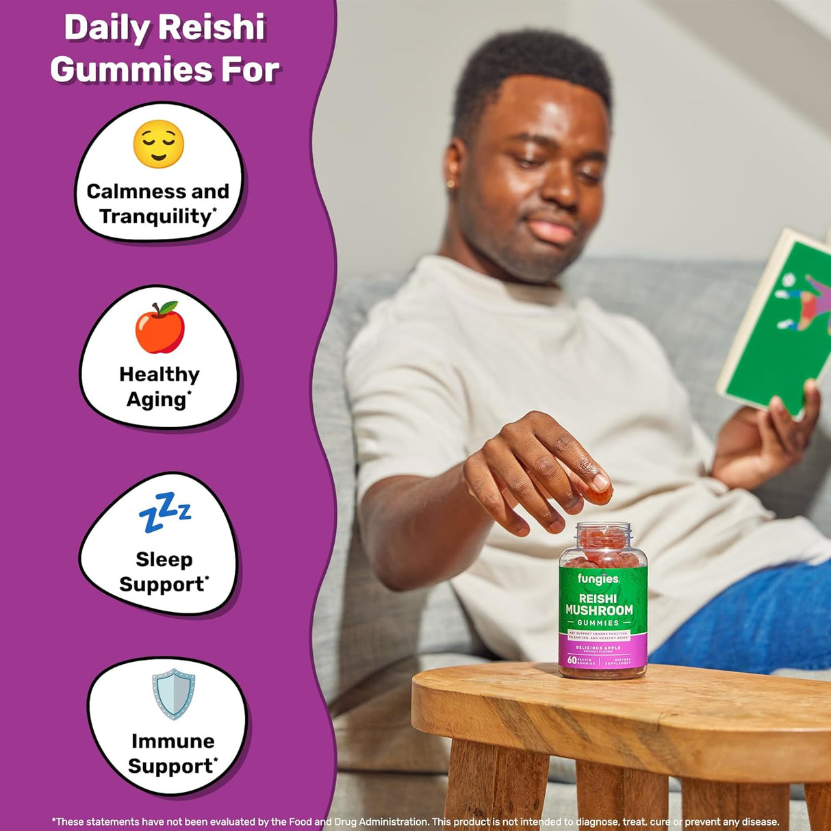 Suplementos Fungies Pack de gomitas de súper hongos Reishi