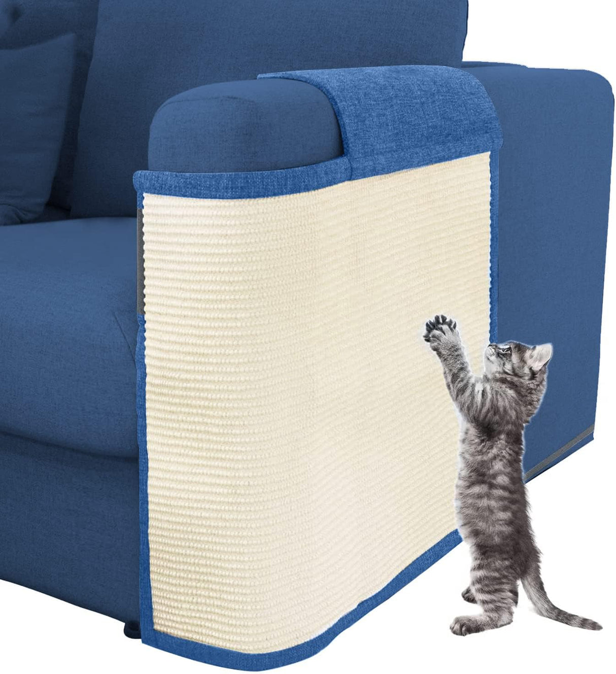 Protector de muebles de gato azul oscuro mano izquierda