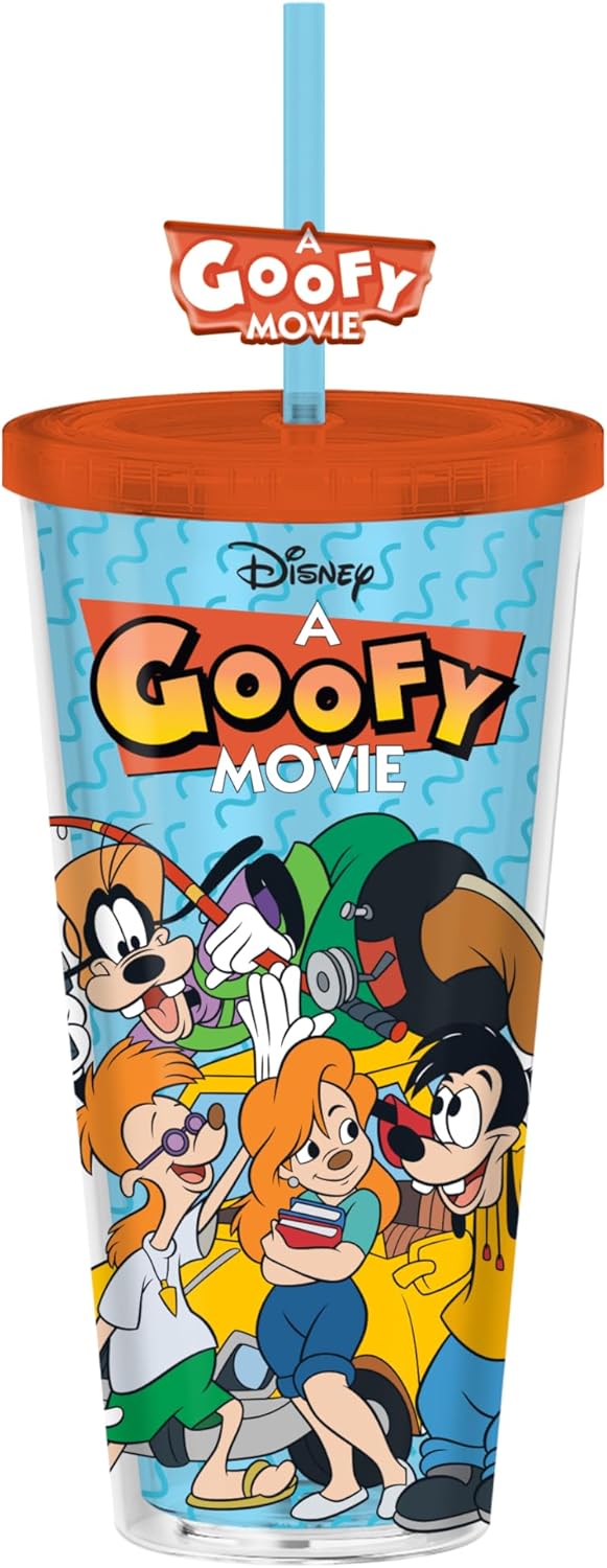 Vaso Frío de Plástico Silver Buffalo con Goofy y Max Goof, 24 oz