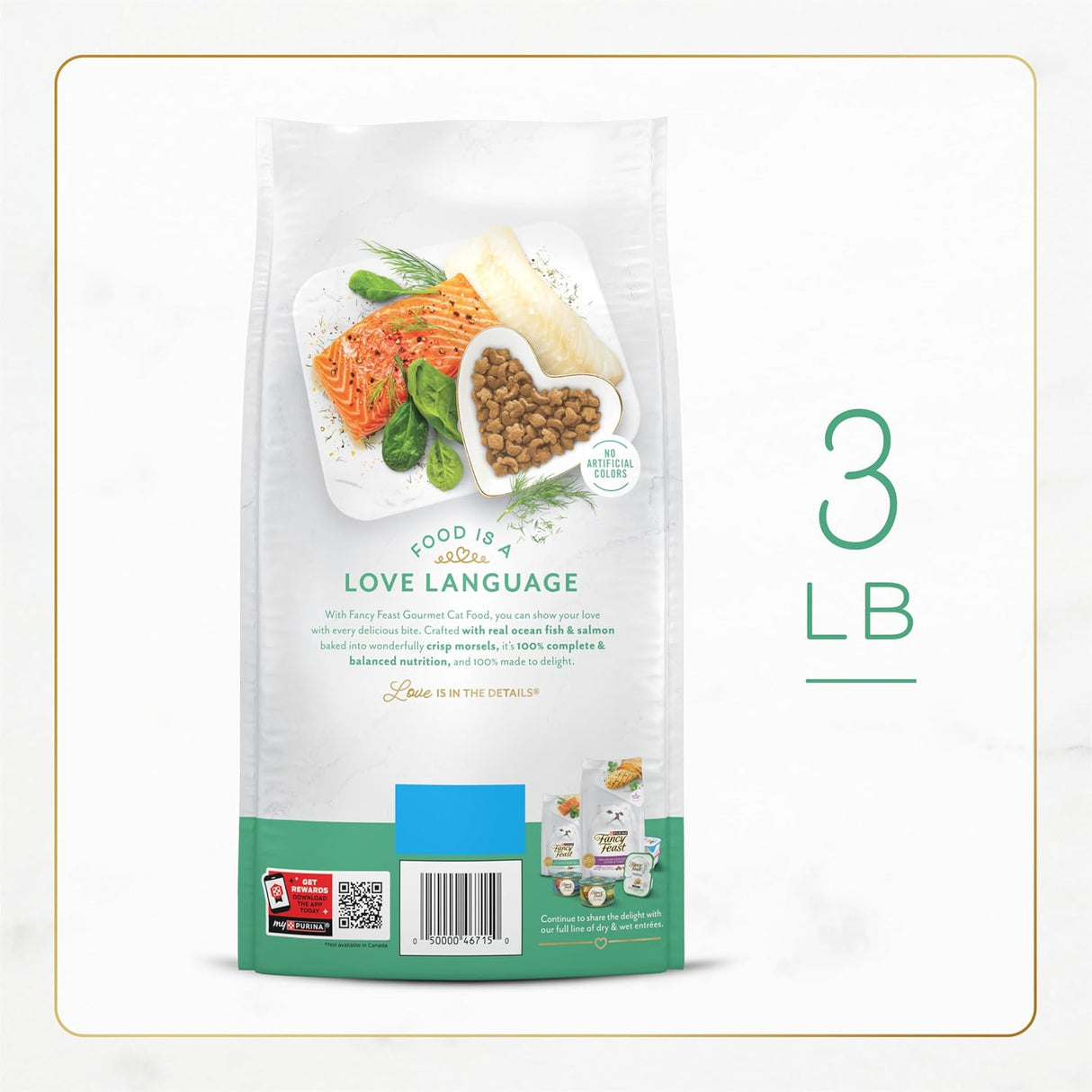Comida Seca para Gatos Purina Fancy Feast con Pescado y Salmón 3 lb
