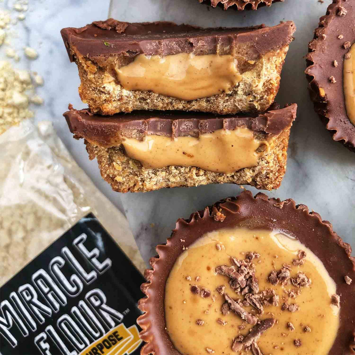 Harina de Lupino Dulce, 100% Natural, Sin Gluten, 3 Paquetes