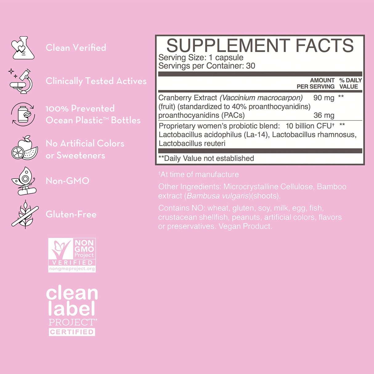 Suplementos Vitaminas probióticas diarias para mujeres