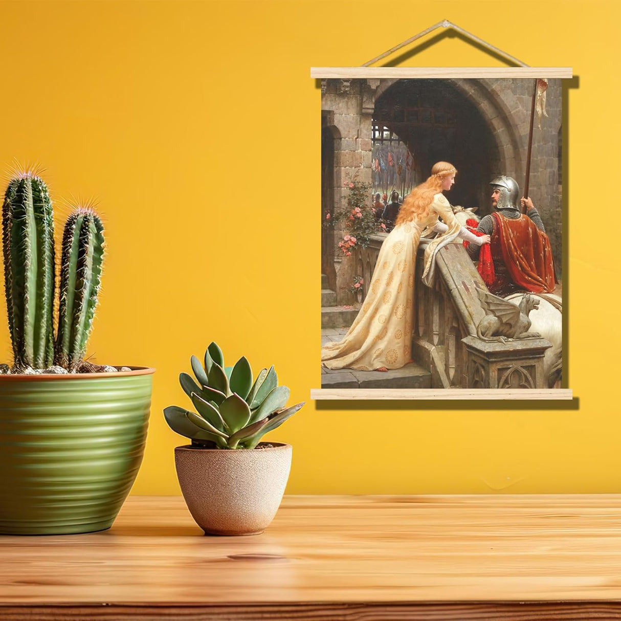 Póster de caballero medieval en lienzo - Edmund Blair Layton