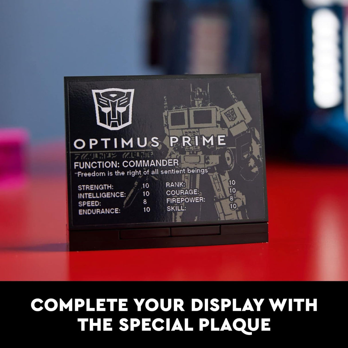 Optimus Prime 10302, Figura Transformable 2 en 1 Coleccionable