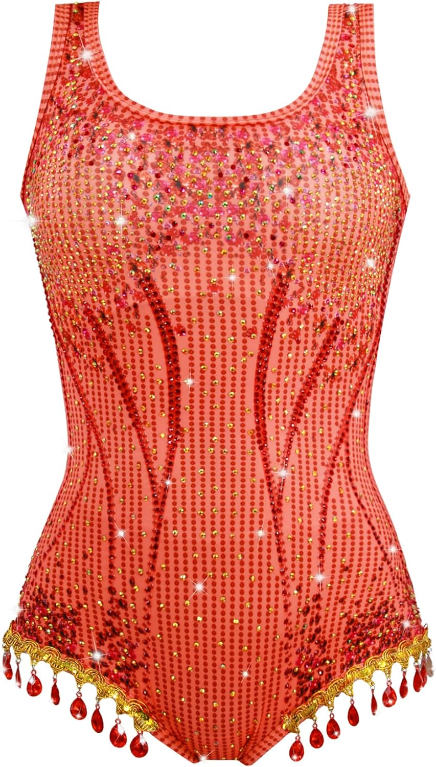 Disfraz de Baño con Lentejuelas para Mujer - Traje Brillante