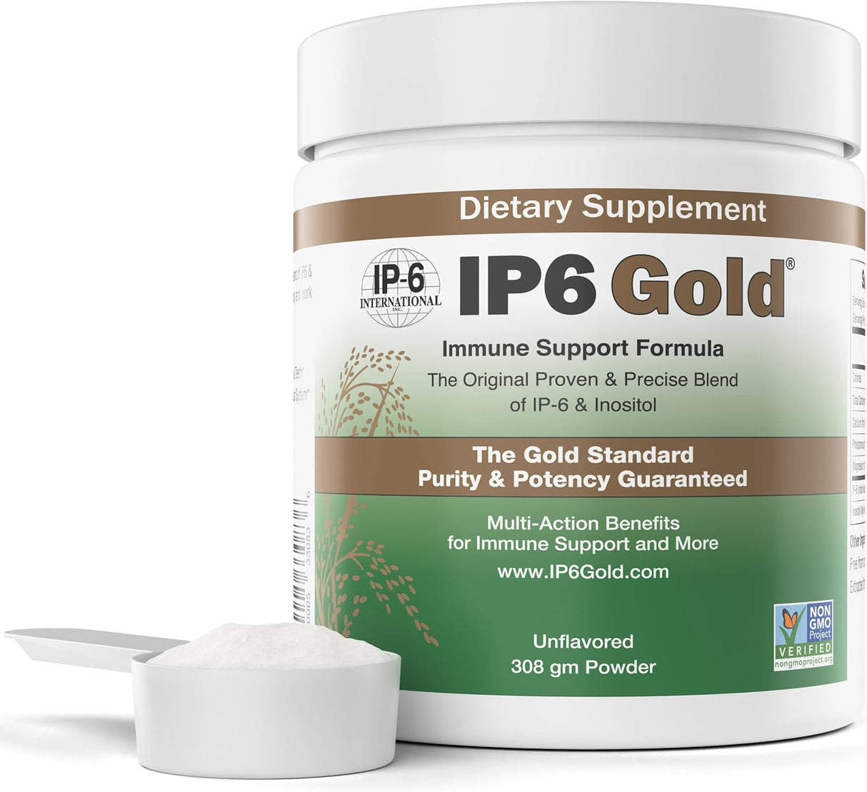 IP6 Gold, Suplemento de Inositol Hexafosfato, 308 g