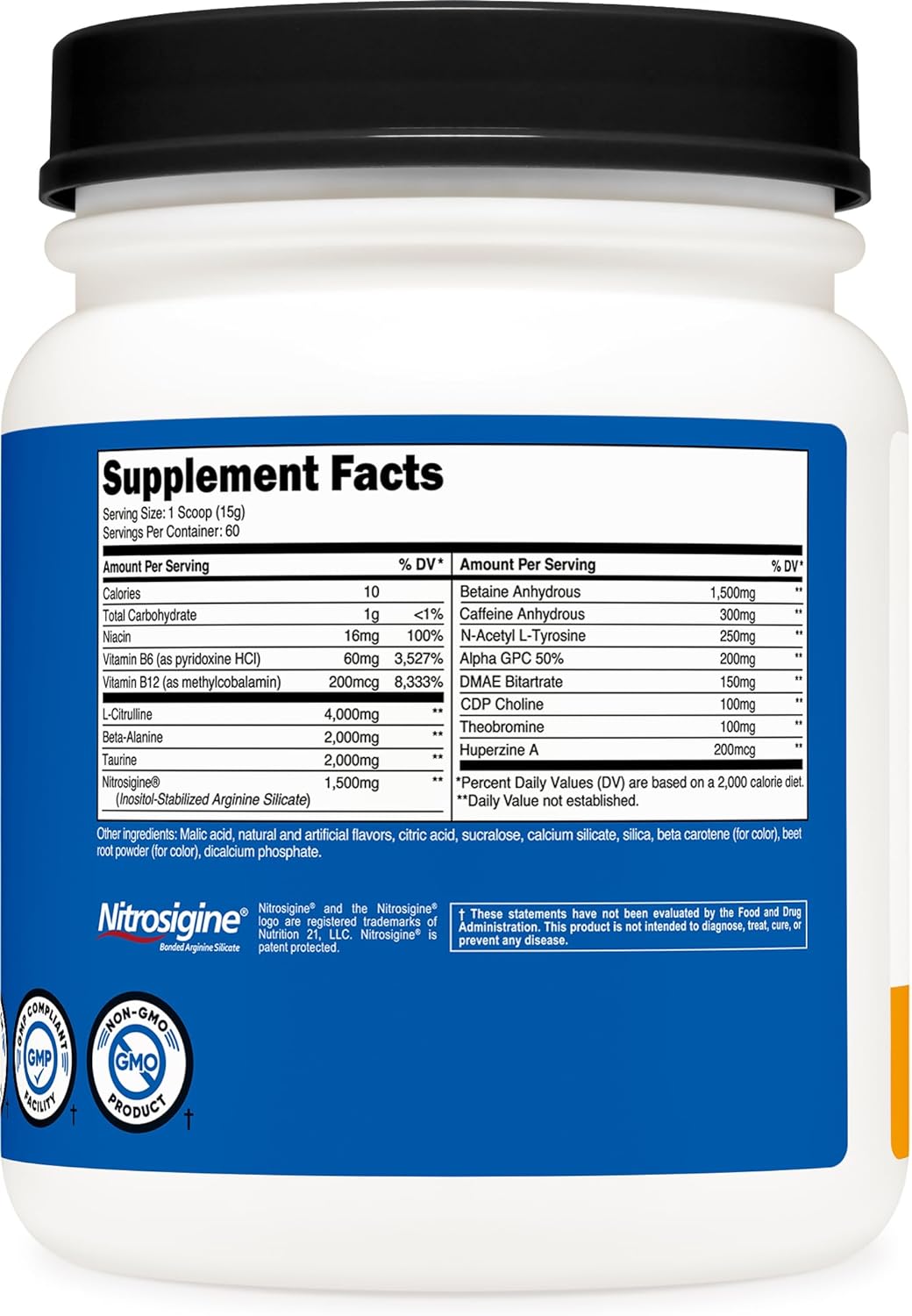 Complejo Pre-Entrenamiento Vegetariano Sabor Melocotón Mango