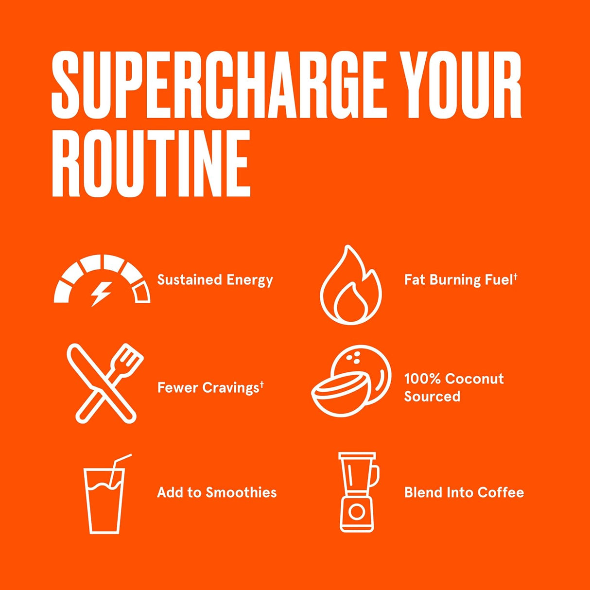 Suplementos Alimenticios Aceite de una sola porción de cocos