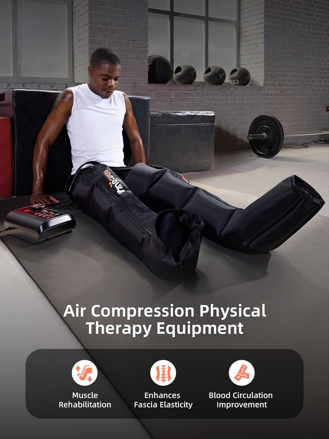 Masajeador de Piernas SHINE WELL, Compresión, 11 Intensidades, Pequeño