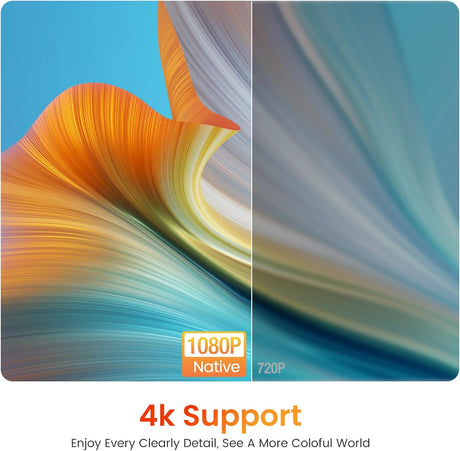 Proyector HAPPRUN 1080P WiFi Bluetooth, 12000L, portátil