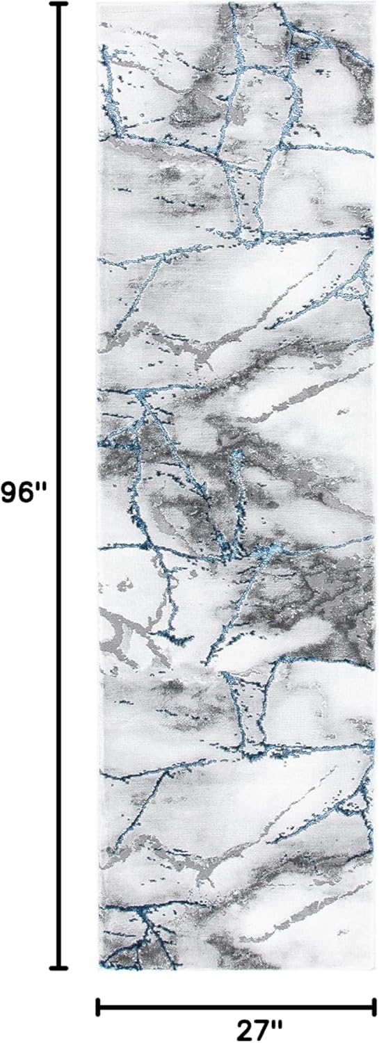 Corredor de Alfombra Moderna Abstracta, Antideslizante, CFT877M