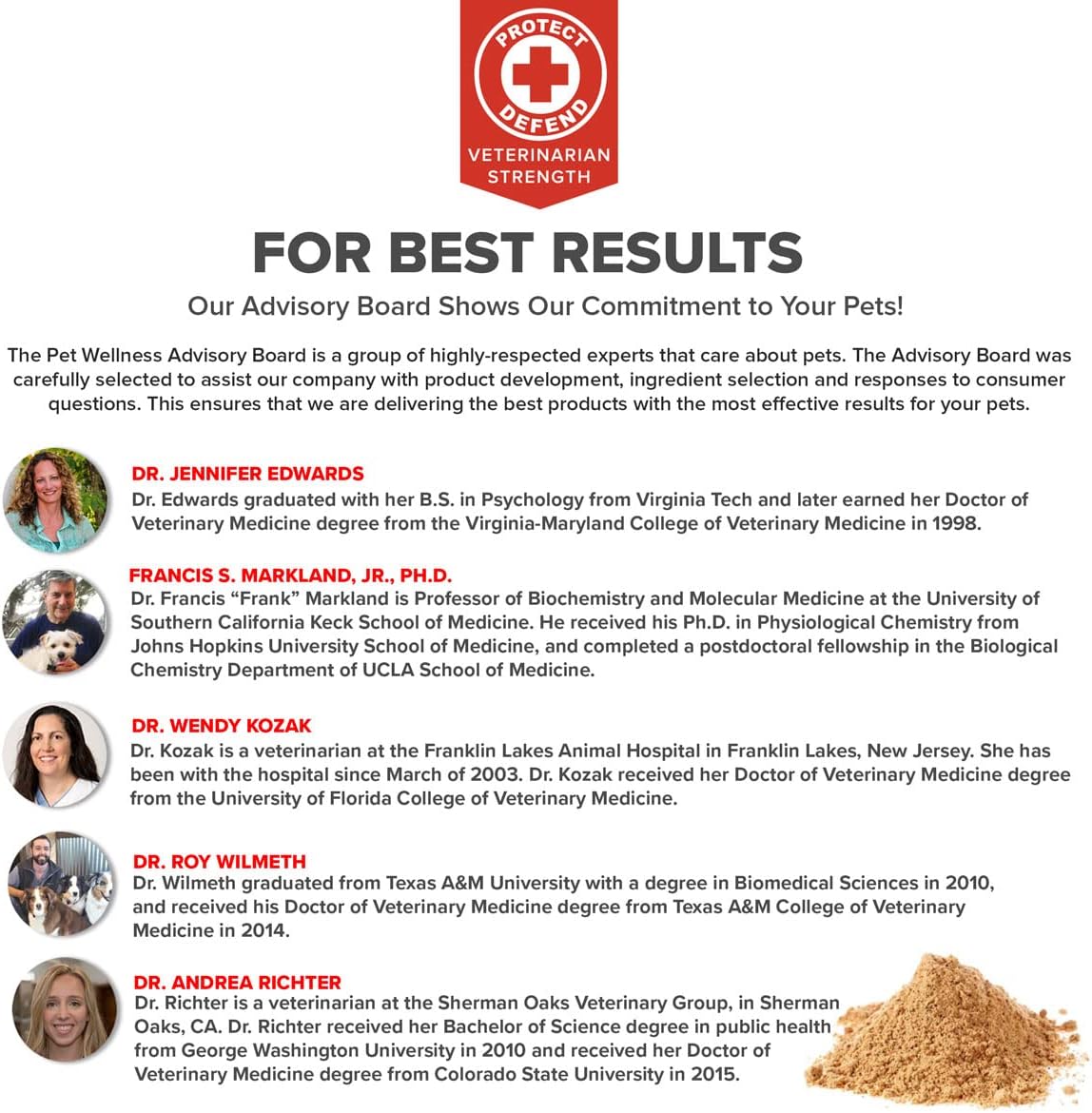 Vitaminas inmunológica crítica para perros y gatos