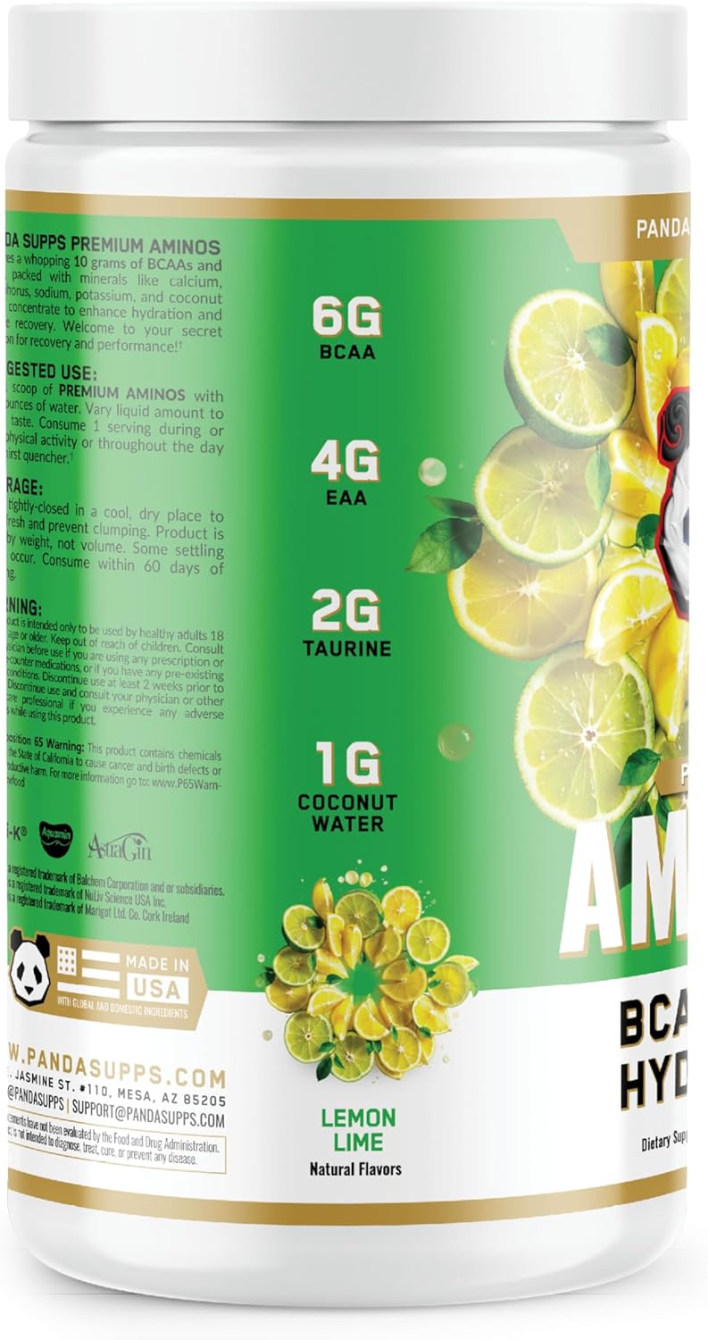 Panda Supps Aminos BCAA + EAA + Hidratación 30 Serv.