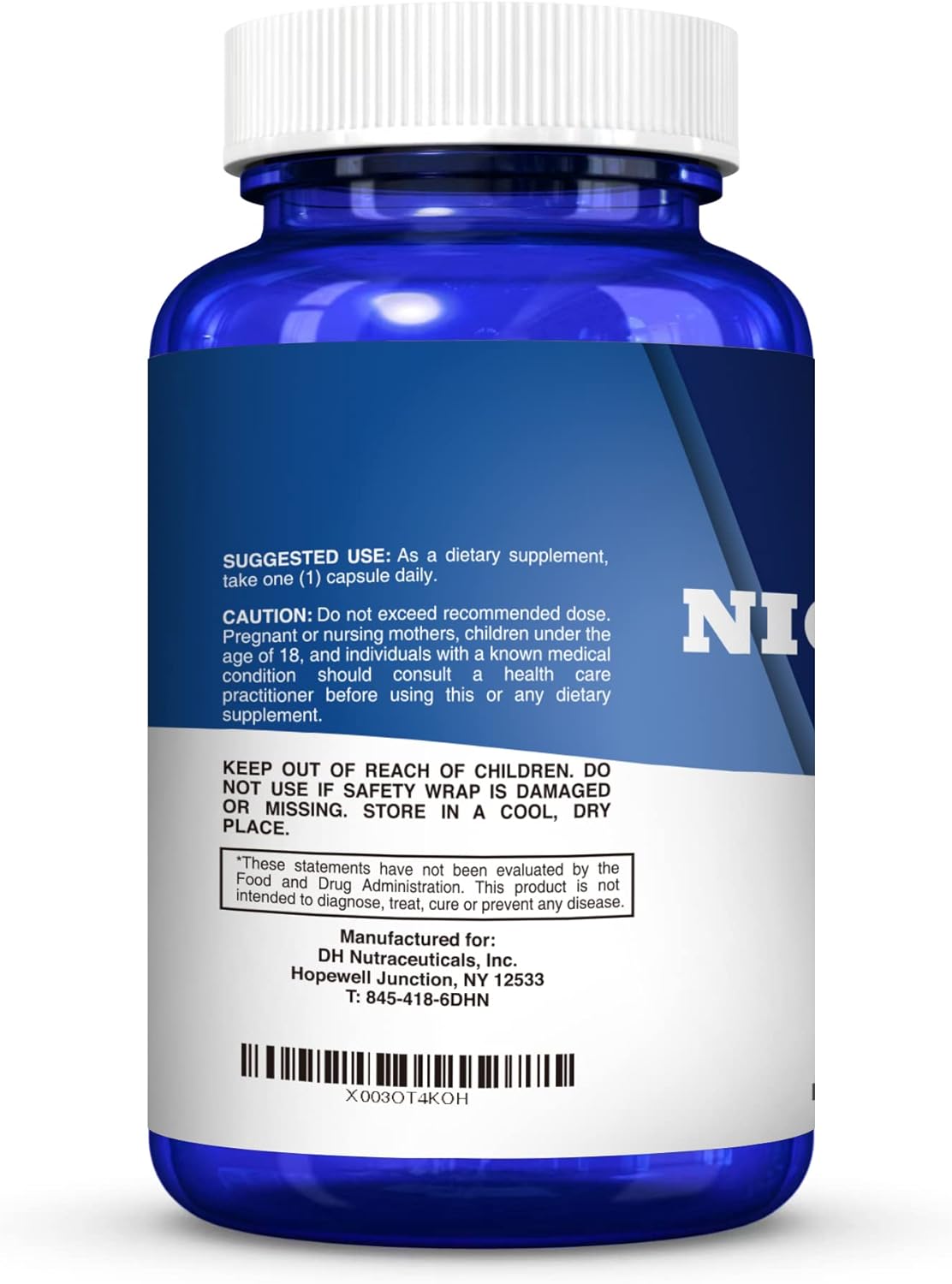 Nicotinamida 500mg con Resveratrol 100mg Antioxidante Natural