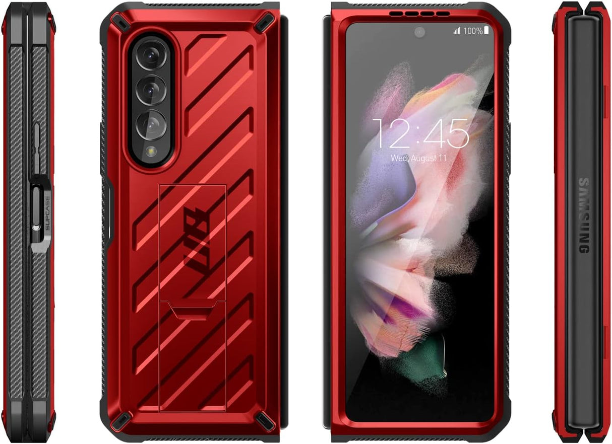 SUPCASE Unicorn Beetle - Funda protectora para Galaxy Z Fold 3 5G (2021), resistente clip para cinturón a prueba de golpes, con protector de pantalla integrado y soporte (roido)