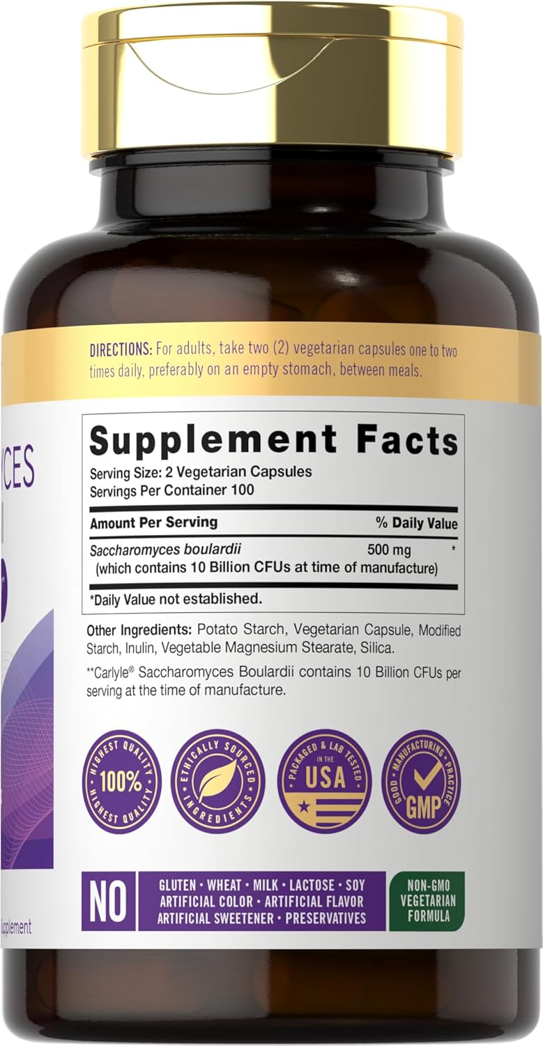 Saccharomyces Boulardii Probióticos &Prebióticos 10B CFUs