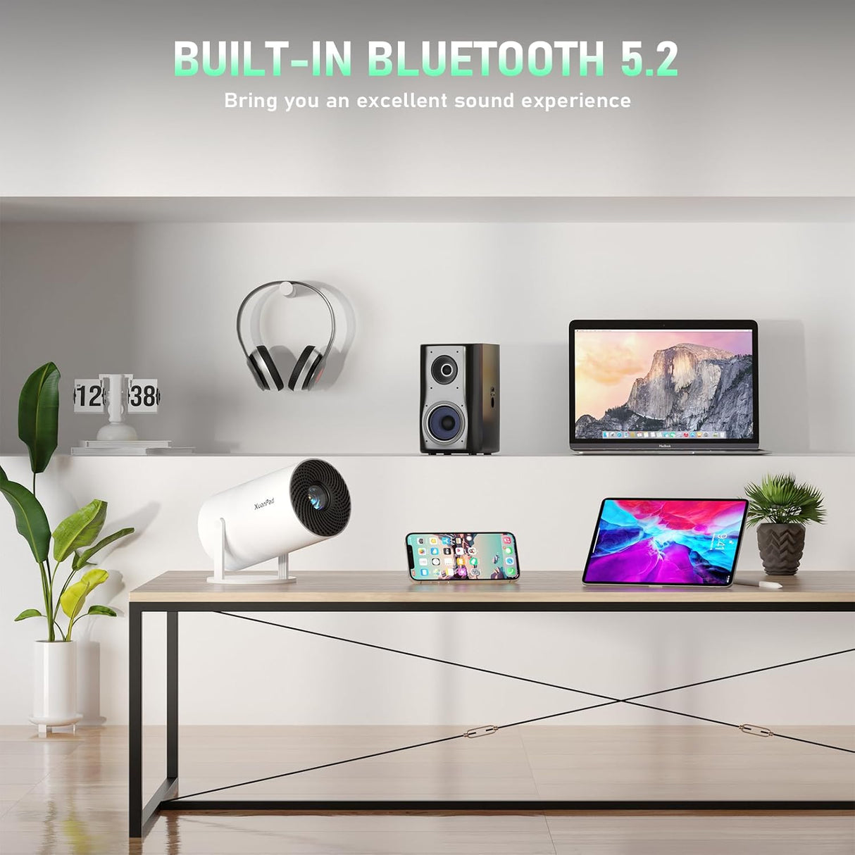 Proyector Mini XuanPad, Android, WiFi 6, FULL HD 1080P