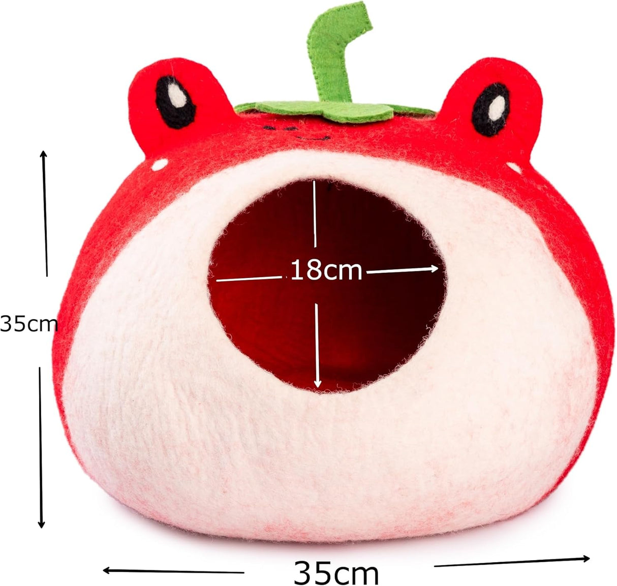 Cueva para Gatos de Lana Merino - Woolygon - Ecoamigable, Plegable