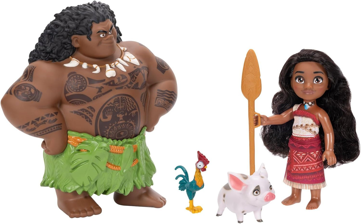 Muñecas Moana y Maui, Disney, Pua y Hei Hei, 6 pulgadas