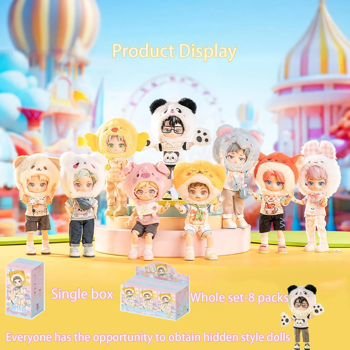 Muñeca BJD PEETSOON, Kawaii, posable, modelo Garden Party 1/12