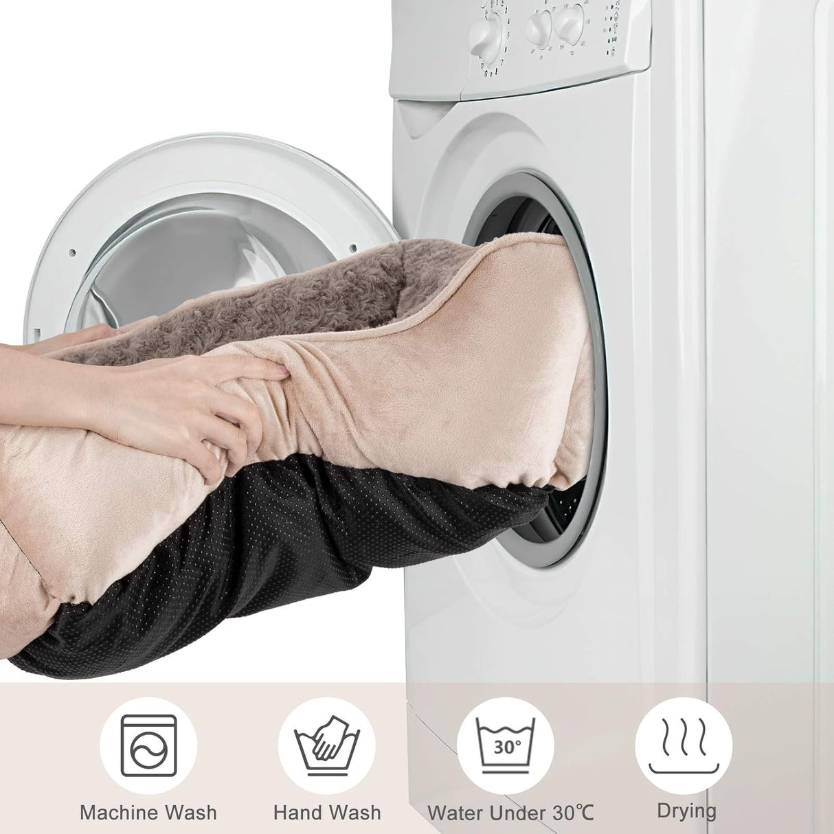 Cama para perros JOEJOY, ortopédica, lavable, tamaño múltiple