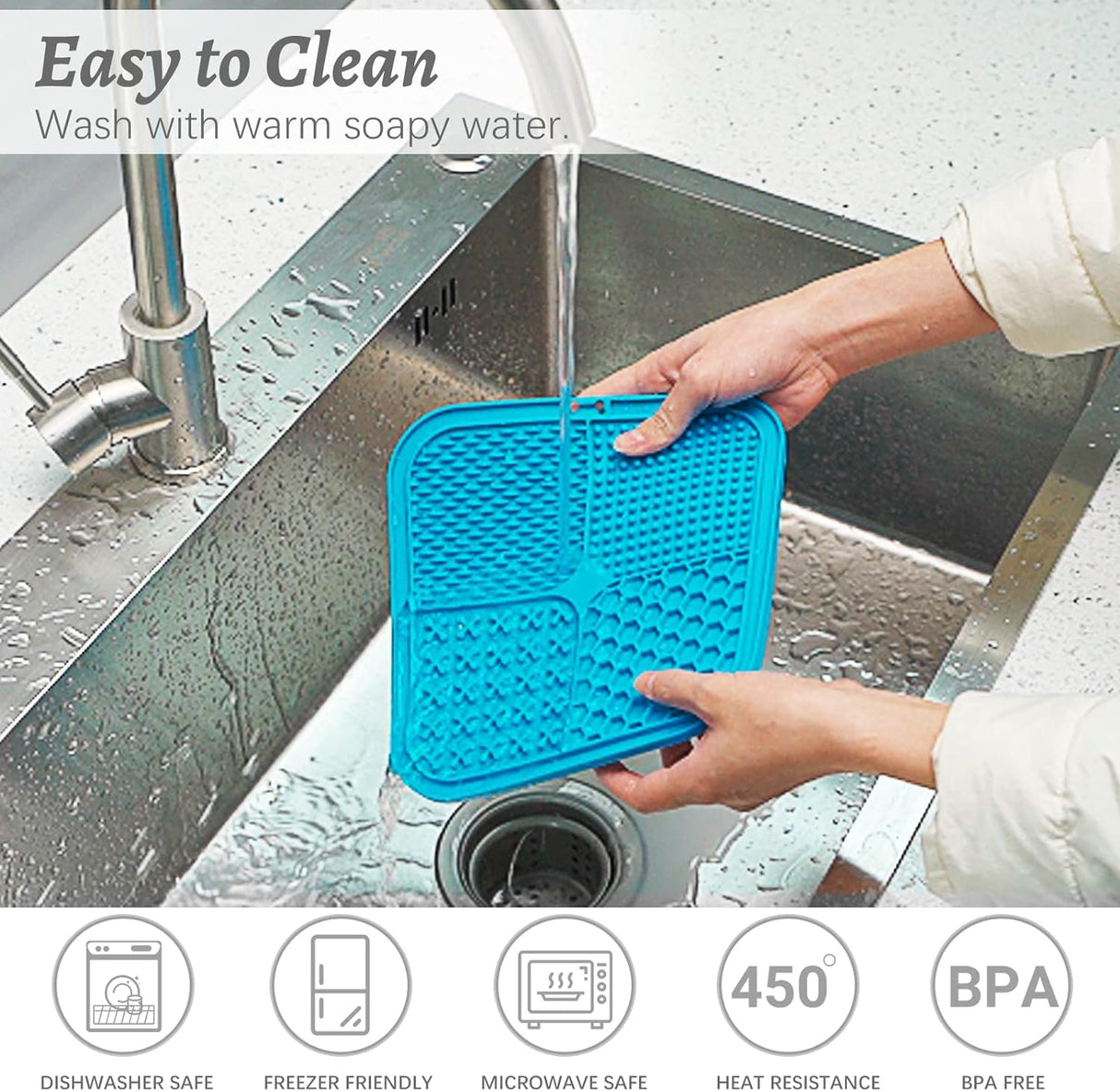 3 alfombrillas grandes almohadilla para lamer tipo comedero