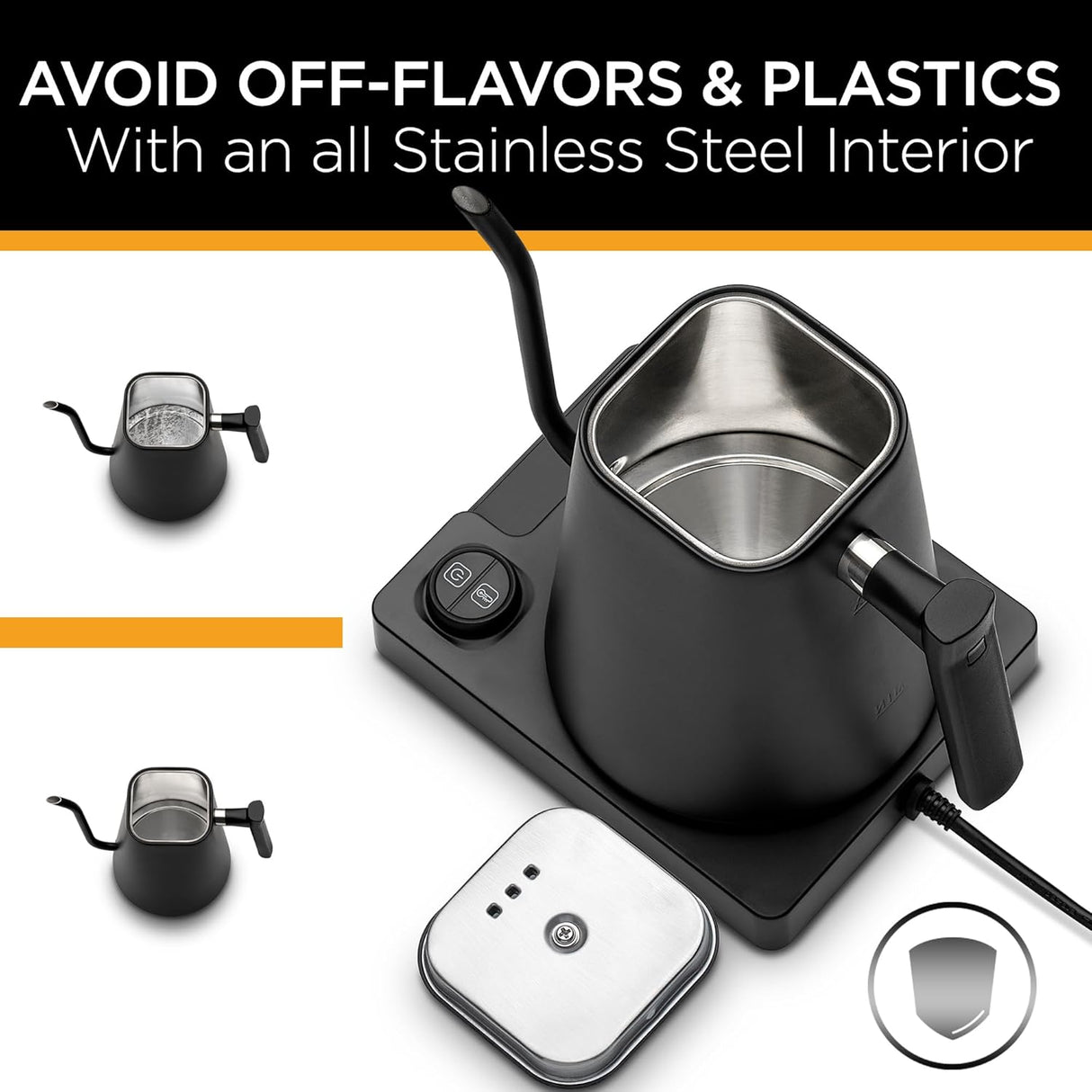 Kettle Gooseneck Kettle - KETTLE & BLOOM, Control de Temperatura